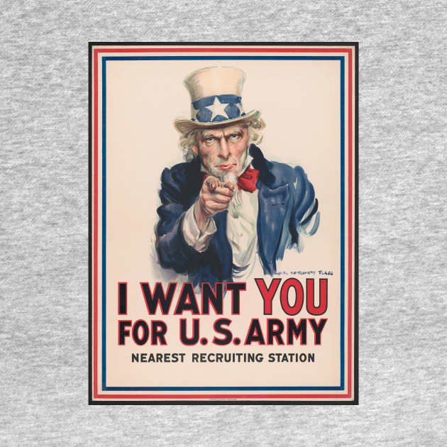 Vintage poster - Uncle Sam - US Army by Montanescu